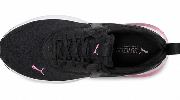 Puma Black and Pink Shoes
