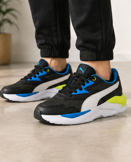 Puma Black and Blue Shoes